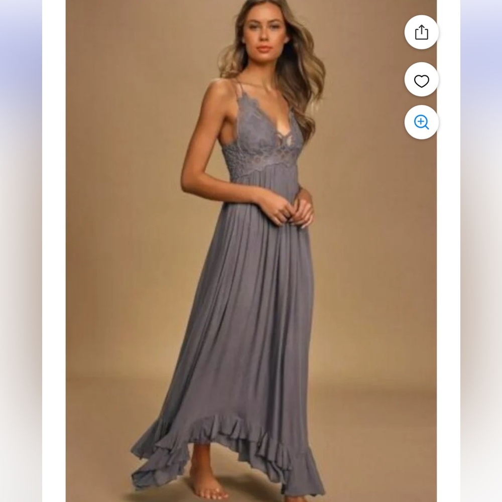 Free People Adella Maxi Slip Dress.  Size M - Picture 4 of 7